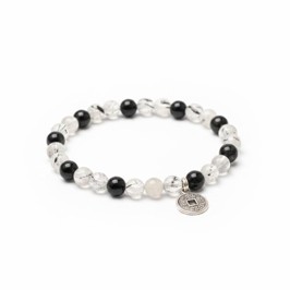 Pulsera Cuarzo Turmalinizado